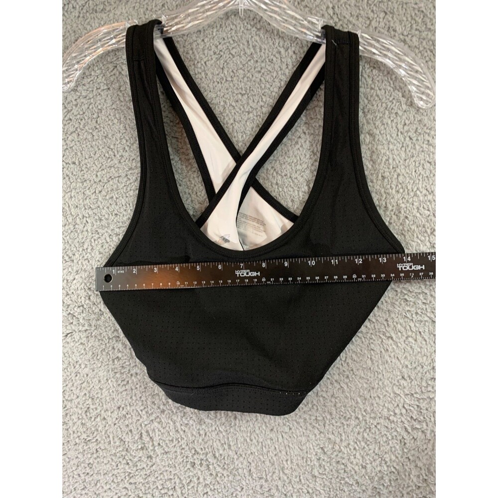 Women's Avia Athletic Top Sports Bra Large (L) 12-14 Black White - Picture 5 of 7